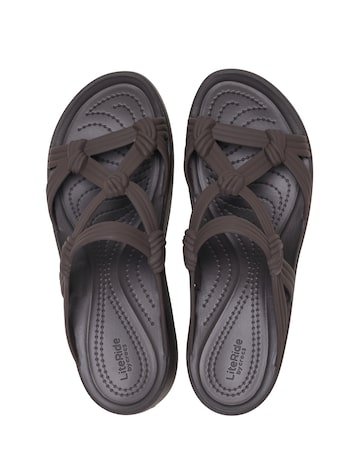 Crocs Espresso Brooklyn Knot Sky Sandal - Standard Fit