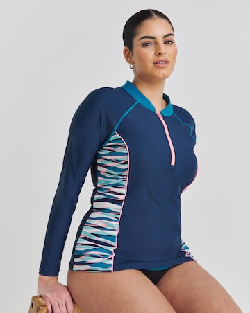 Sports Zip Up Rash Vest