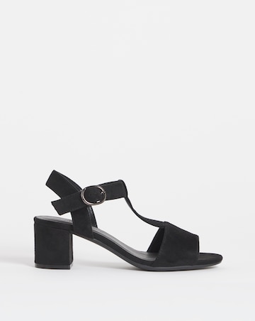 Jamie T Bar Heeled Sandals - Wide Fit (E)