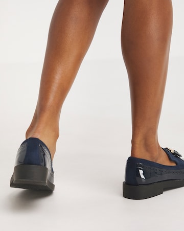 Amy Tassle Trim Loafers - Wide Fit (E)