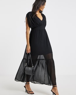 Religion V Neck Maxi Dress