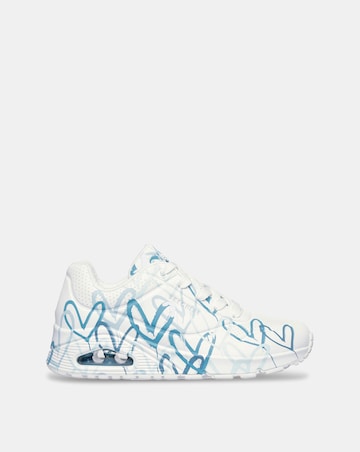 Skechers Uno Hearts Lace Up Fashion Trainer Standard Fit