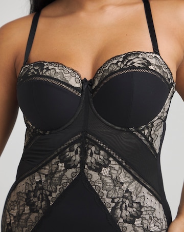 MAGISCULPT Firm Control Lace And Mesh Underwire Padded Multiway Body (B-F) Black