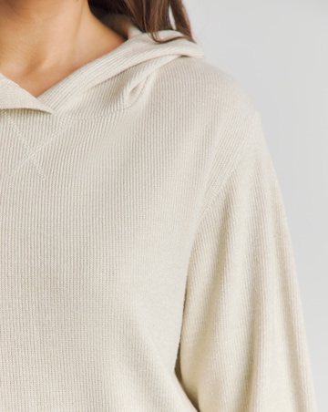 Pretty Secrets Lurex Ribbed Hooded Lounge Set
