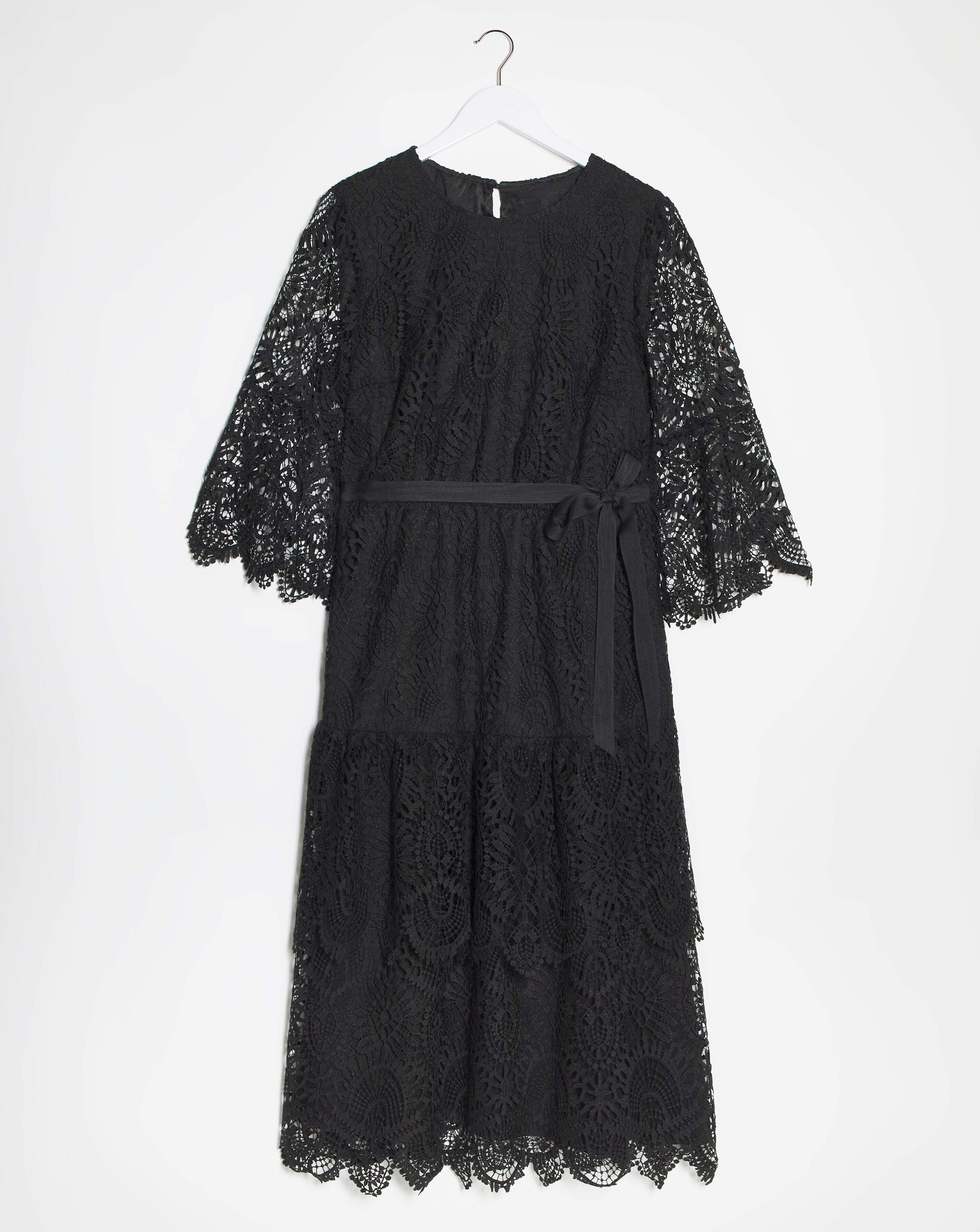 Joanna Hope Structured Lace Dress
