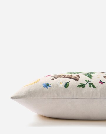 Woodland Animals Embroidered Cushion