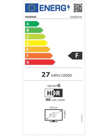 Hisense 32A5QTUK 32in Full HD QLED Smart TV with Freely