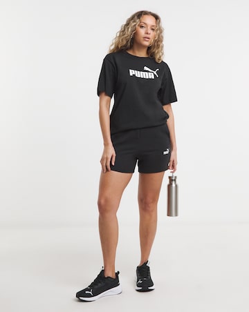 PUMA Essentials Small No.1 Logo 5" High Waist Shorts