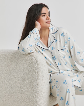 Pretty Secrets Cherry Print Supersoft Pyjama Set