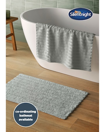 Silentnight Ribbed Cotton Towels Packs of 2