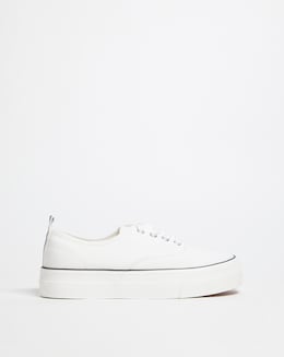 Gracie Stitch Detail Chunky Plimsole - Extra Wide Fit (EEE)