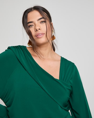 Joanna Hope Jersey Pleated Dress
