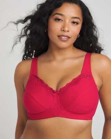 Pretty Secrets 2 Pack Blue/Red Full Cup Non Wired Bras B-G