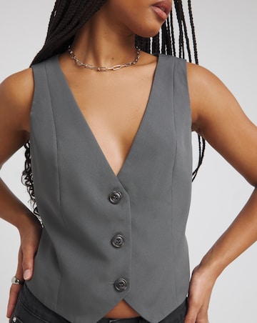 Charcoal Tailored Waistcoat
