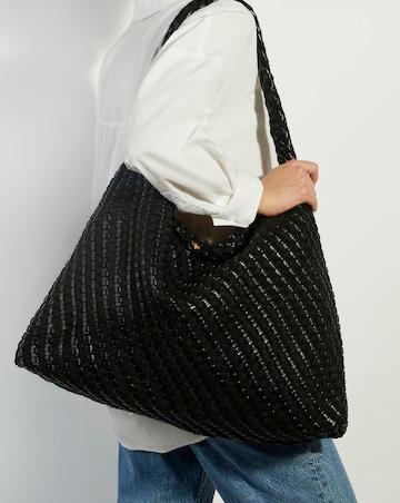 Dune Deliberate XL Woven Shoulder Bag