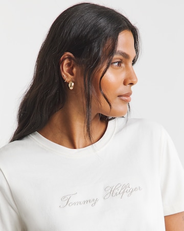 Tommy Hilfiger Lurex Script Crew Neck T-shirt