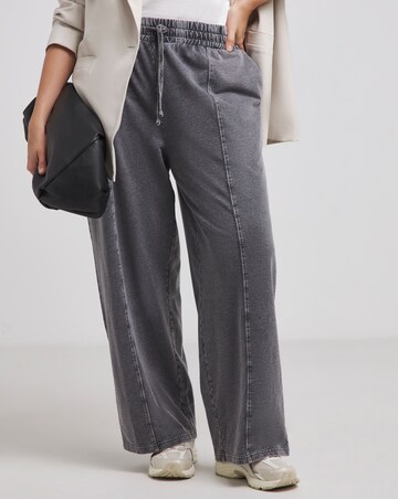 Acid Wash Oversized Wide Leg Jogger