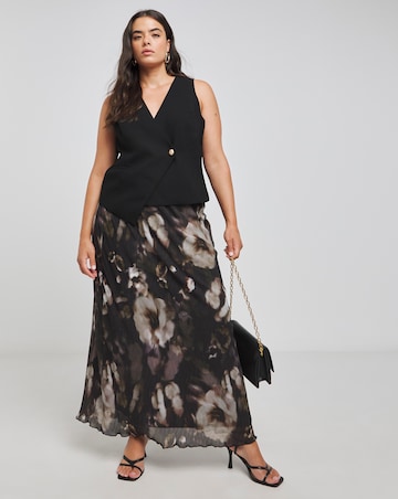 Joanna Hope Asymmetrical Waistcoat With Gold Detail