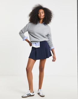 Tommy Jeans Pique Badge F&amp;F Skirt