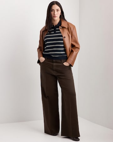 Mango High-Waisted Wide Leg Jean