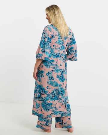 Figleaves Printed Viscose Maxi Dressing Gown
