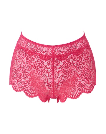 Pretty Secrets Mila Lace Short Knicker Pink