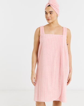 Pretty Secrets Towelling Shower Wrap And Turban