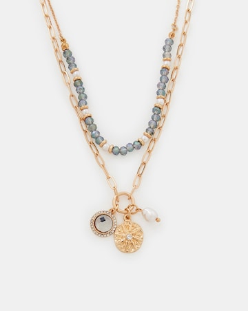 Accessorize 2-Pack Beaded Charm Necklaces