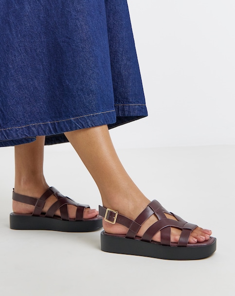 Finch Chunky Fisherman Sandals - Extra Wide Fit (EEE)