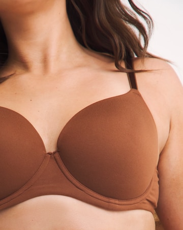 Pretty Secrets Feather Touch Moulded T Shirt Bra B-F - Nude 2