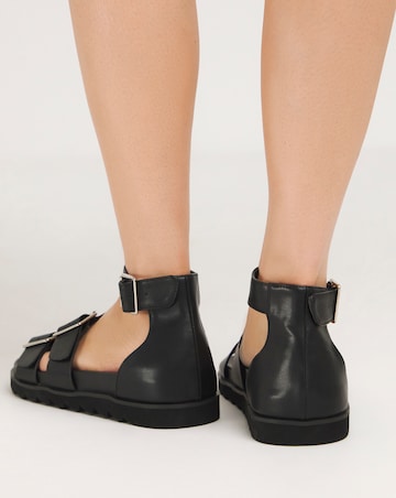Hannah Two Strap Sandals Wide E Fit