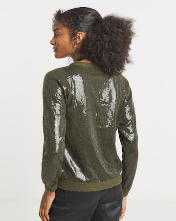 Joanan Hope Sequin Knit Cardigan