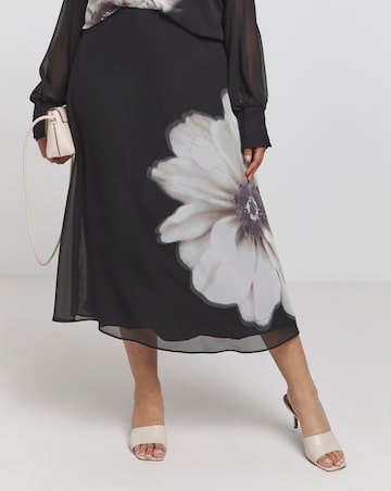 Joanna Hope Chiffon Slip Skirt