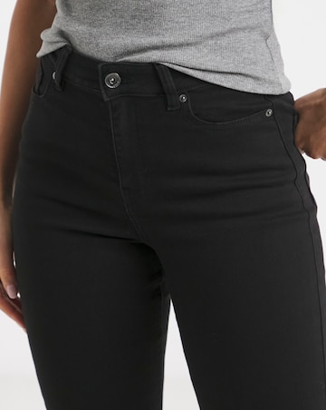 Kim Black High Waist Super Soft Bootcut Jeans