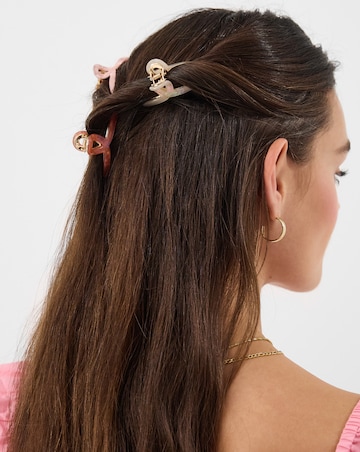 Accessorize 3-Pack Mini Twist Claw Clips