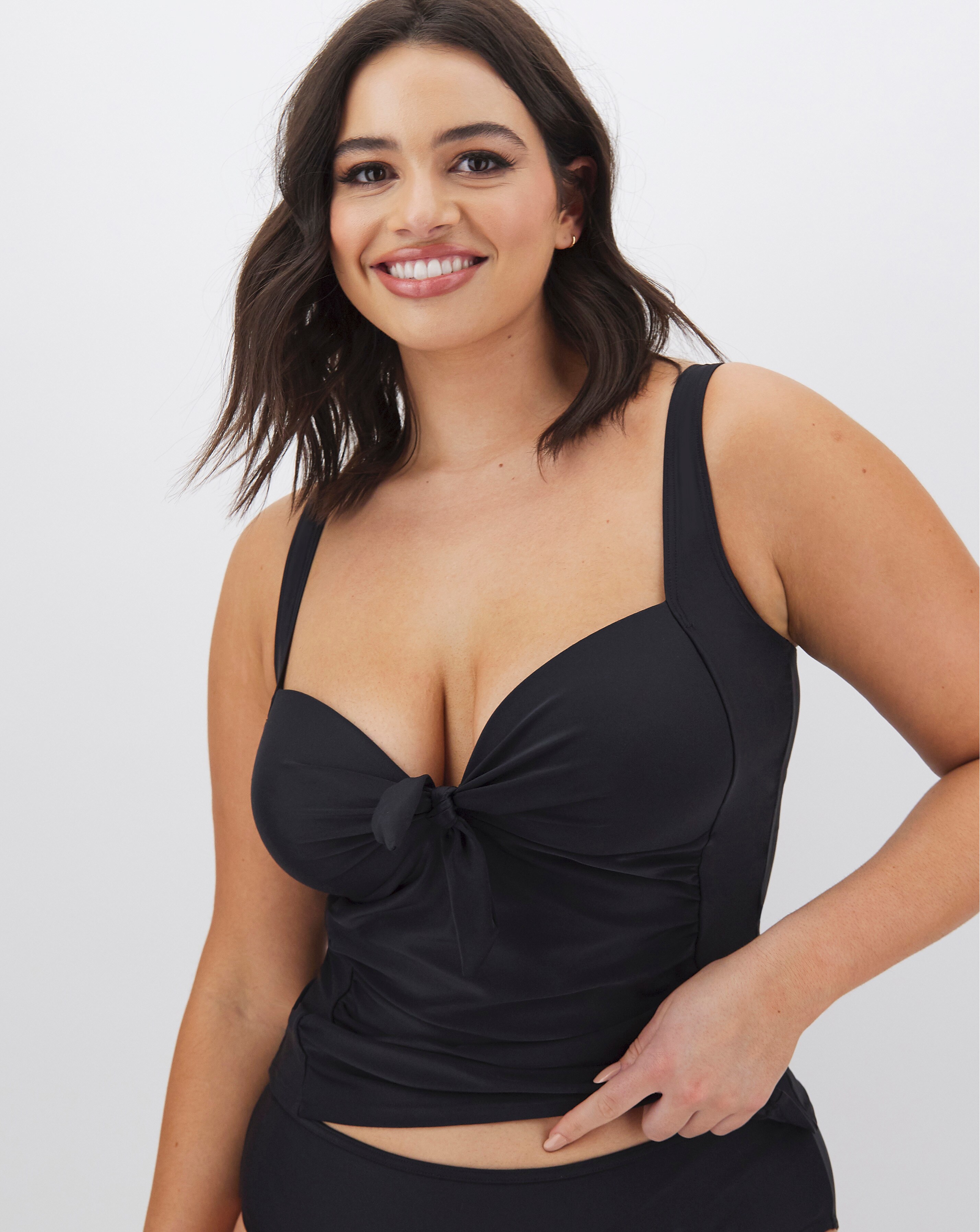 Black Tankini Top