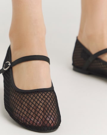 Angelina Mesh Ballerina Shoes Extra Wide EEE Fit Simply Comfort