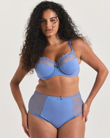 Pretty Secrets (2 Pack) Rachel Embroidery Deep Brief Knickers Pink/Blue