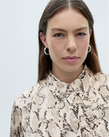 Mango Ideale Snake Print Shirt
