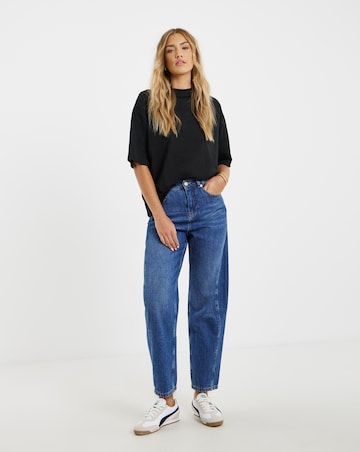 Black High Neck T-Shirt