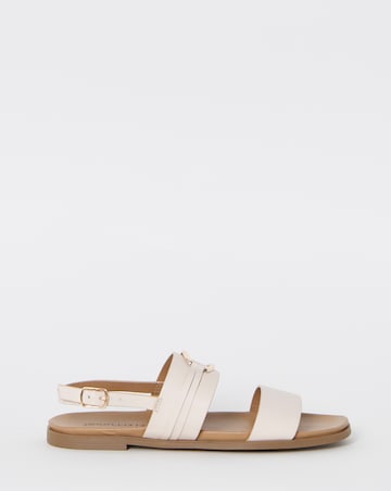 Avril Ring Detail Slingback Sandals - Wide Fit (E)