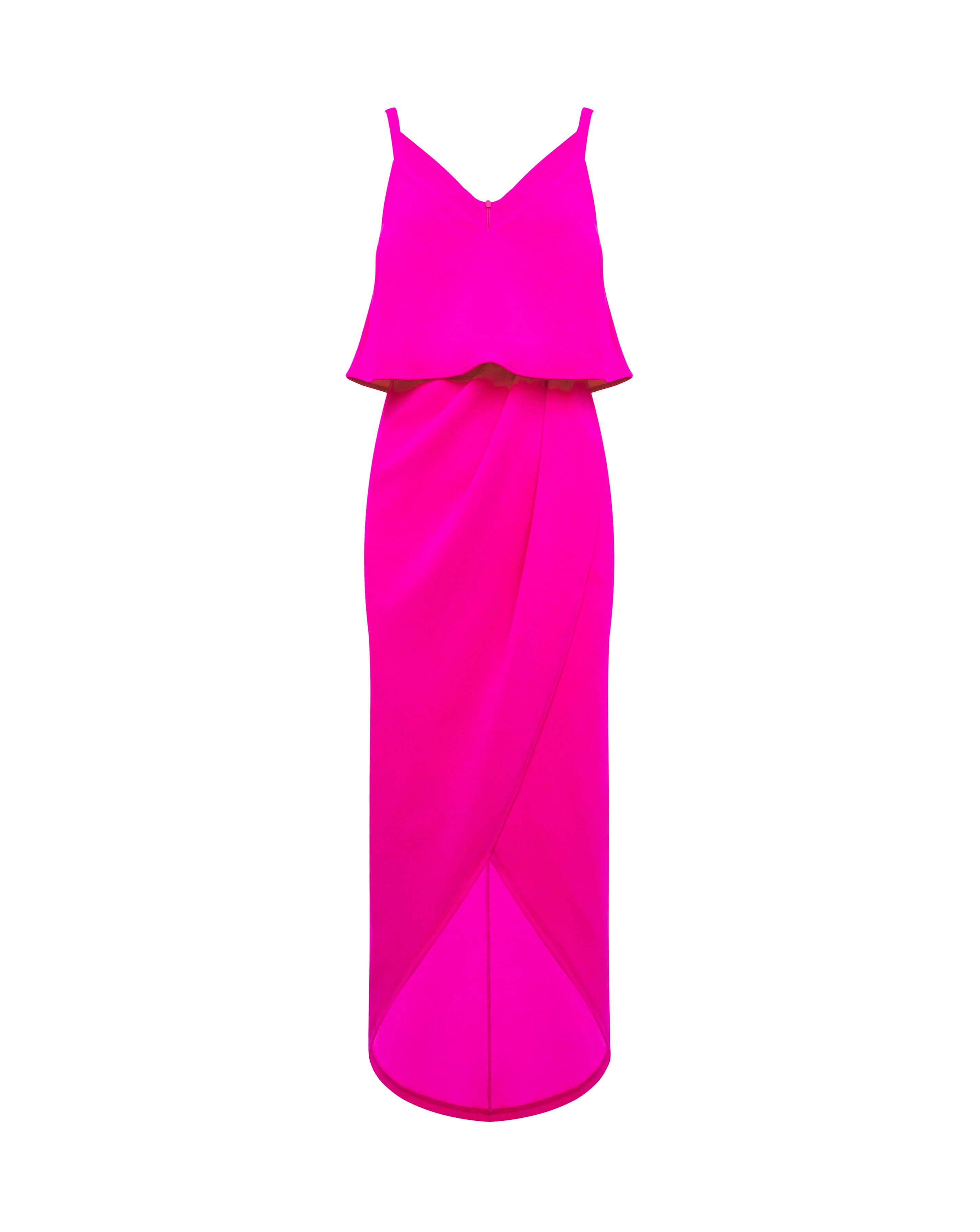 Joanna Hope Pink Overlay Midi Dress