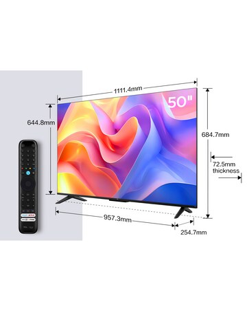 TCL 50In 50PF650K LED 4K HDR PRO Smart Fire TV with Freely
