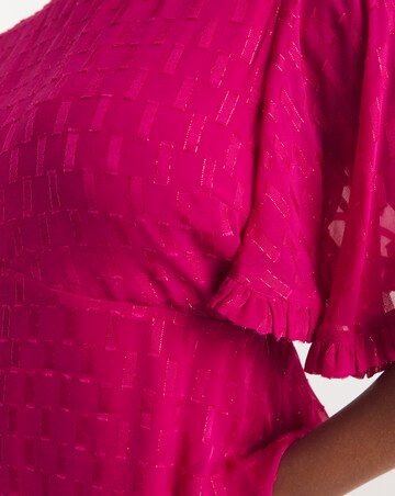 Joanna Hope Metallic Dobby Blouse