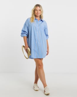Tommy Jeans Stripe Shirt Dress
