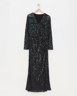 Flounce London Sequin Maxi Dress