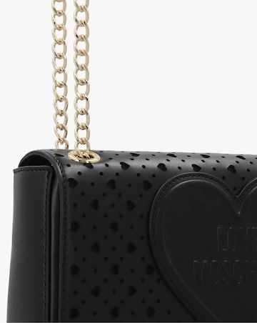 Love Moschino Heart Basket Black Shoulder Bag