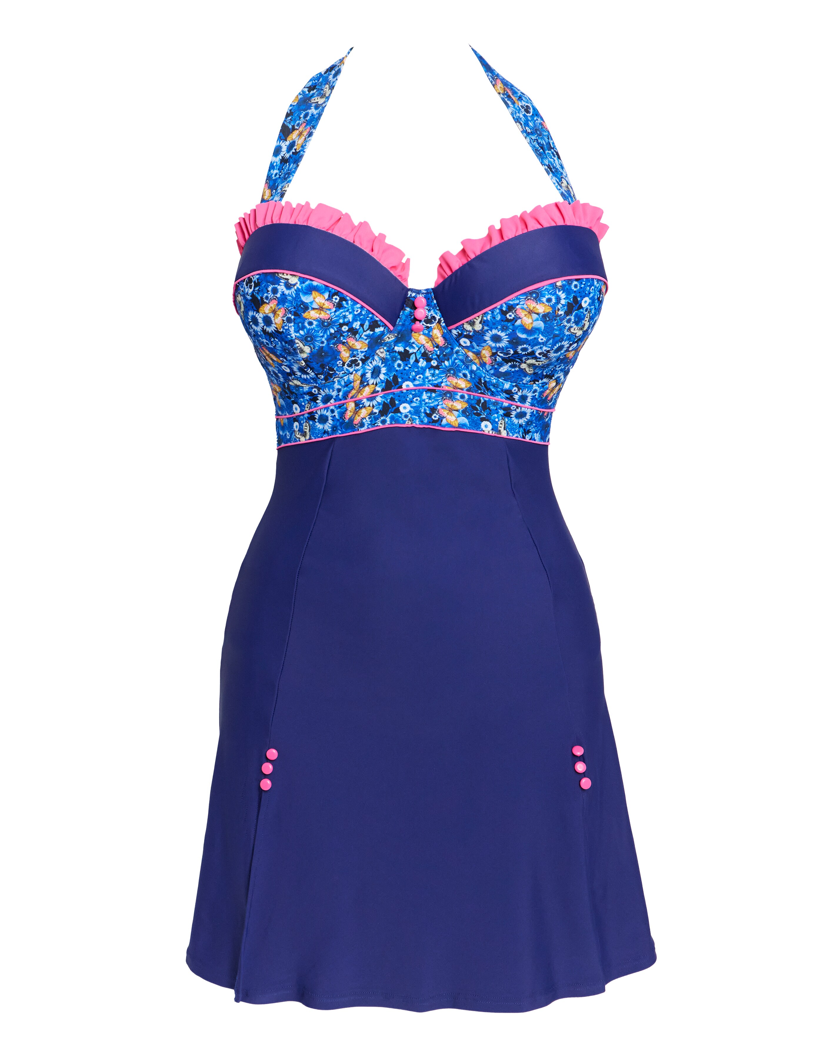 Joe Browns Butterfly Print Wired Swimdress