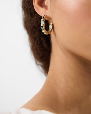 Accessorize Gemstone Hoop Earrings