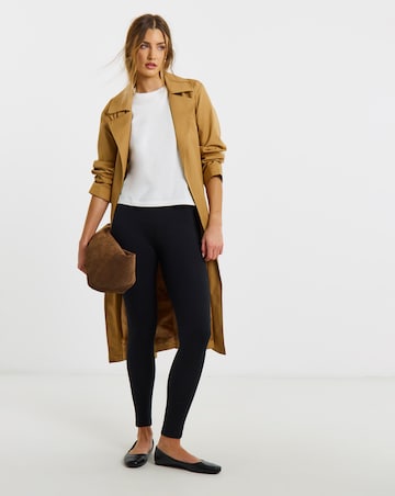 Black Cotton Rich High Waisted Legging